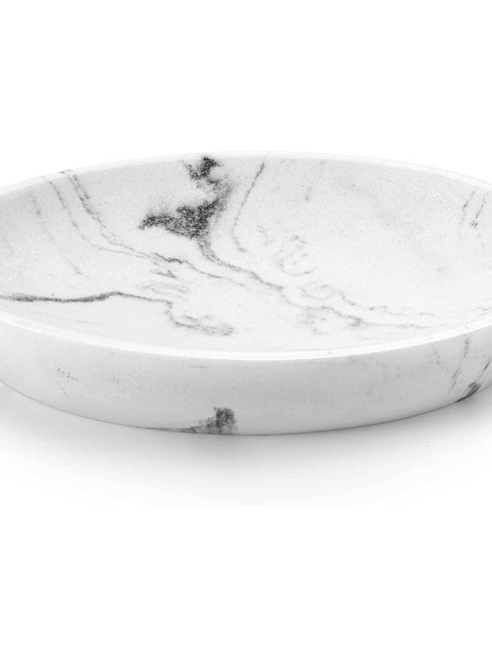 Oval Soap Dish, Resin soap Holder for Bathroom, Gravel White